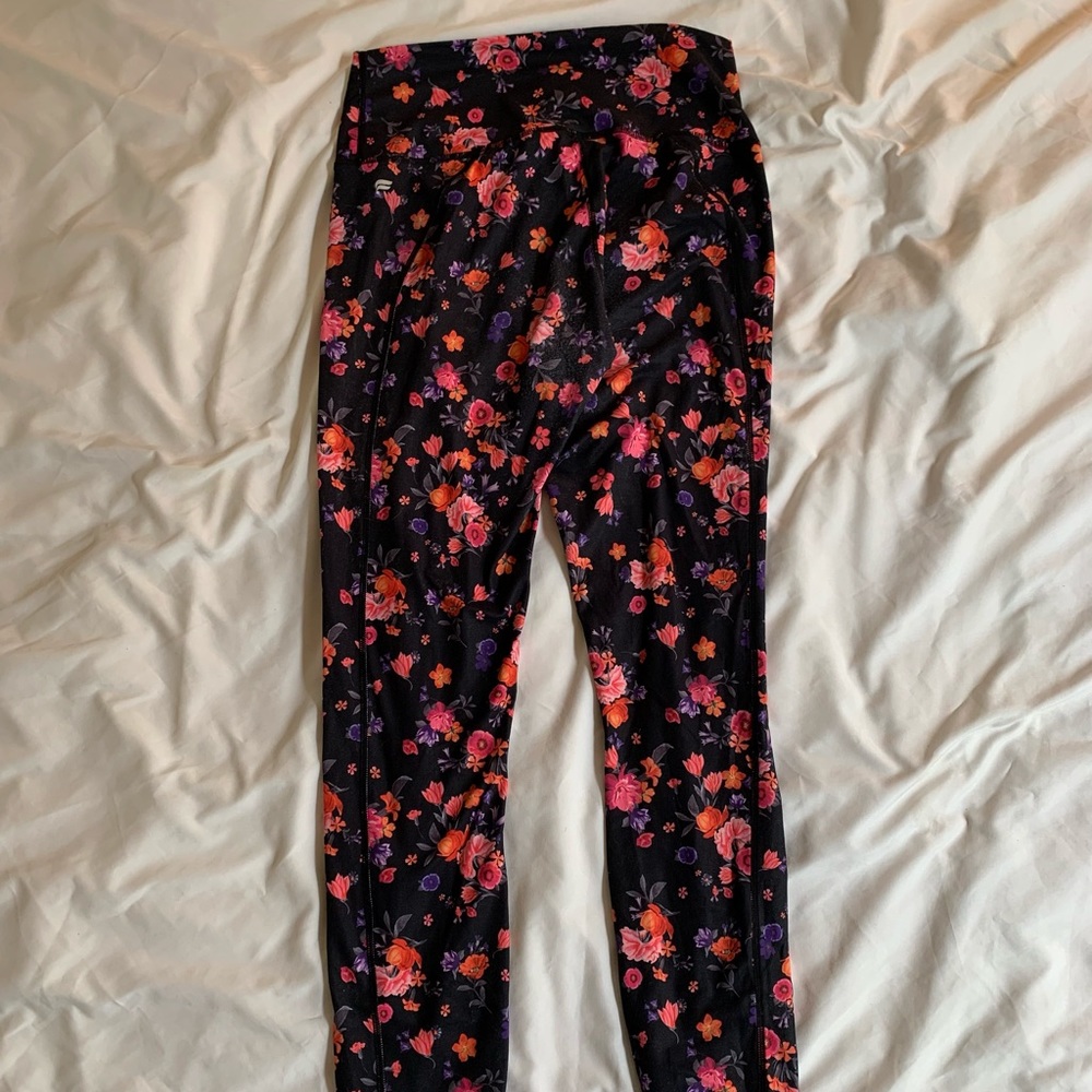 FABLETICS Salar Powerhold Plumeria Floral Leggings
